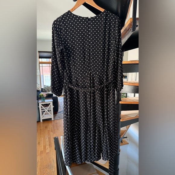 TALBOTS DITSY DOT FIT & FLARE DRESS SIZE 2 - Picture 5 of 8